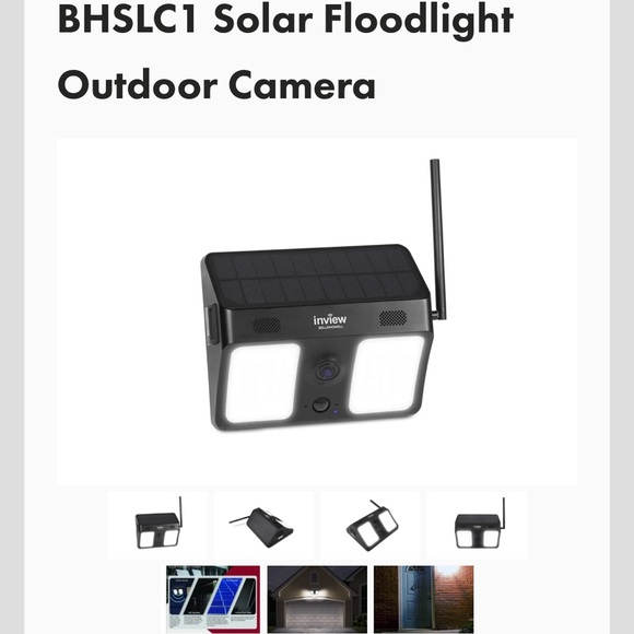 BHSLC1 Solar Floodlight Outdoor Camera
